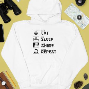 Aaa Eat Sleep Anime Repeat Shirt