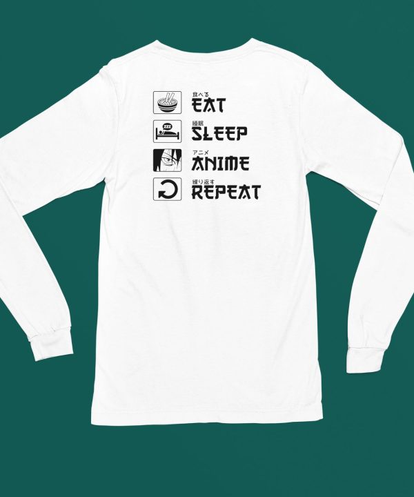 Aaa Eat Sleep Anime Repeat Shirt6