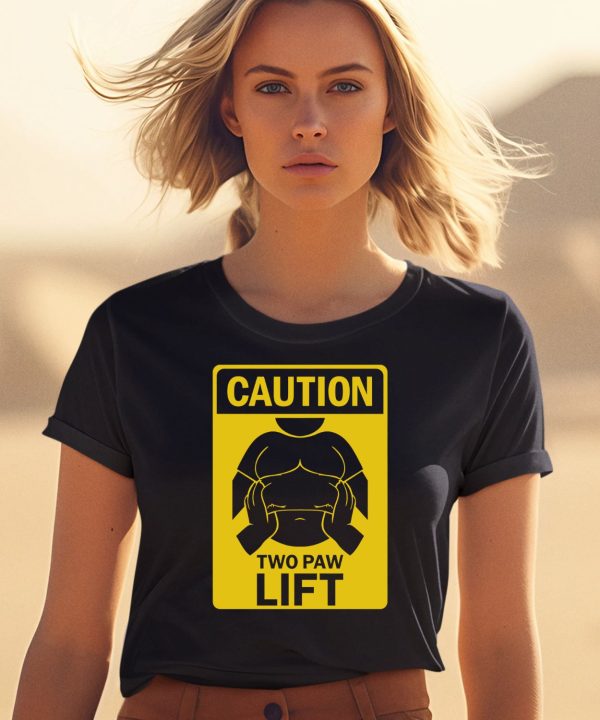 Burrlife Caution Two Paw Lift Shirt1
