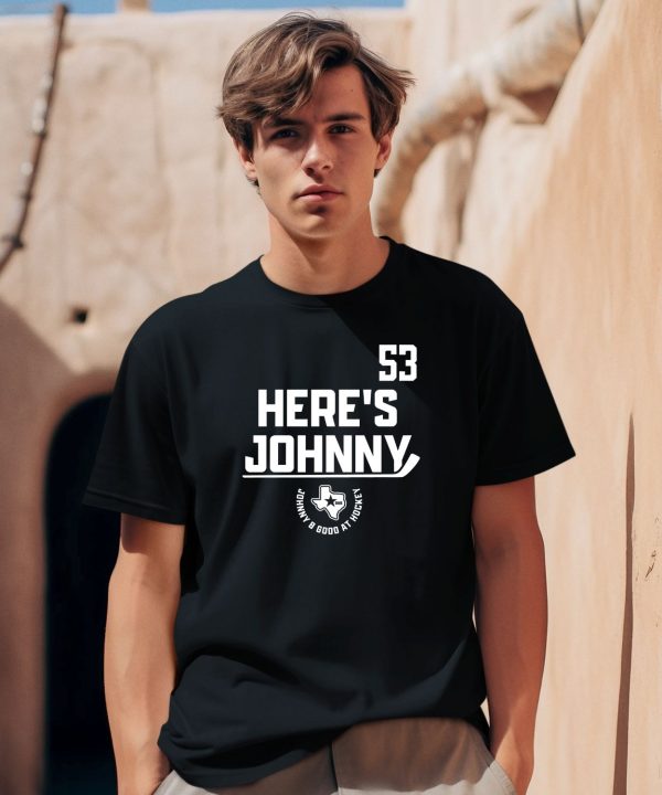 53 Heres Johnny Johnny B Good At Hockey Shirt