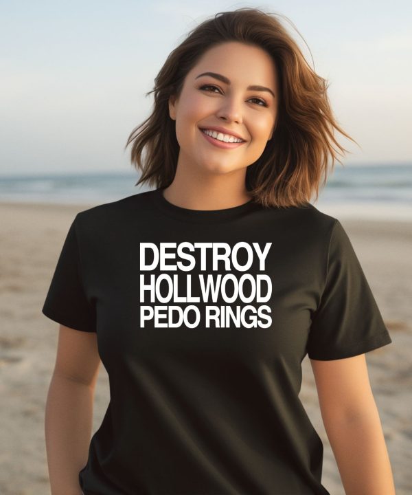 Barely Legal Clothing Destroy Hollwood Pedo Rings Shirt2