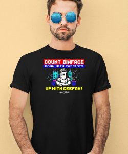 Count Binface Down With Fascists Up With Ceefax Shirt4