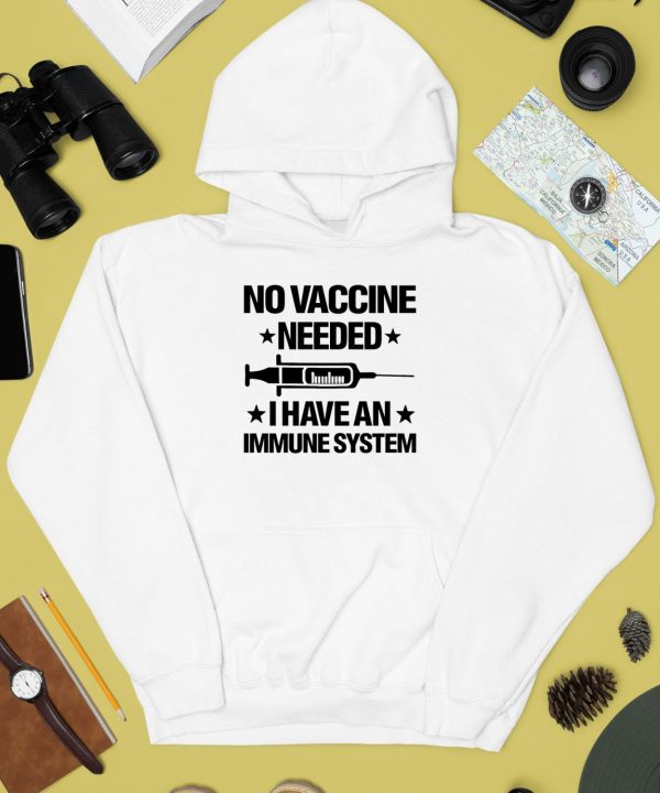 Laurence Fox Wearing No Vaccine Needed I Have An Immune System Shirt