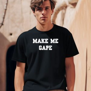 Fabian Wearing Make Me Gape Shirt