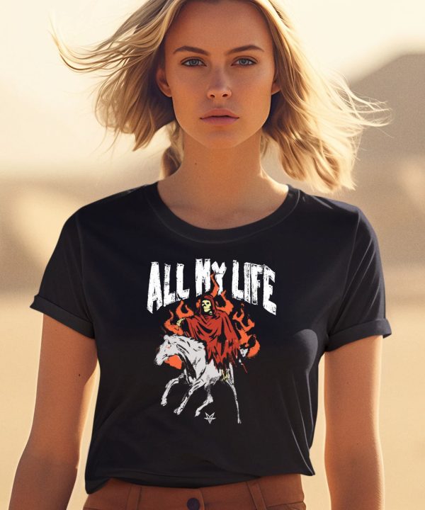 Fallinginreverse Store All My Life Reaper Horse Shirt0