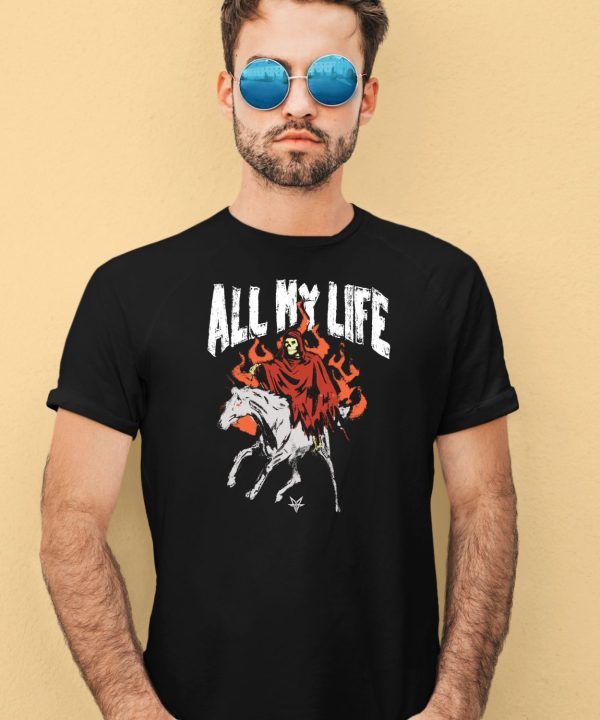 Fallinginreverse Store All My Life Reaper Horse Shirt4