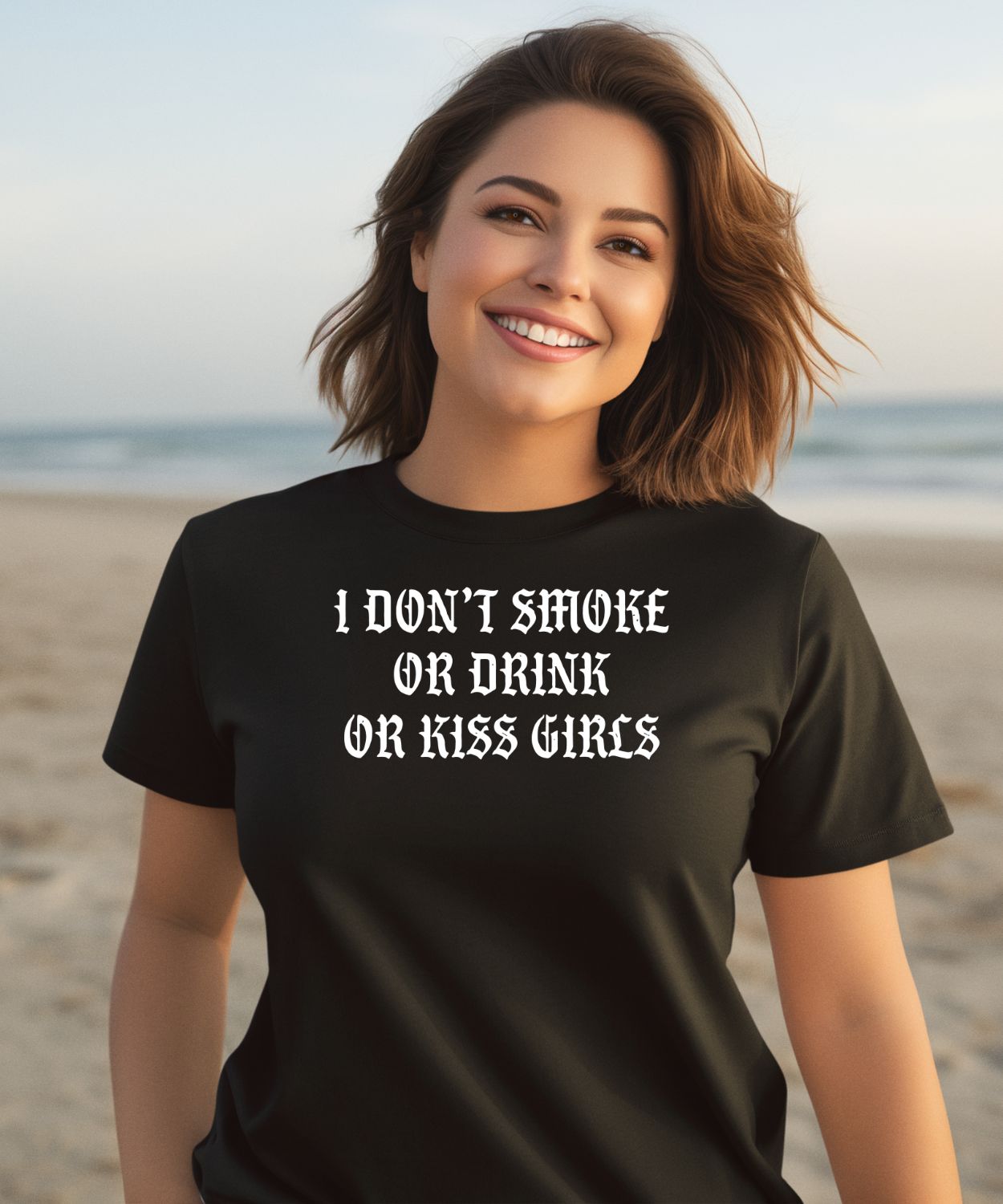 I Don't Smoke Or Drink Or Kiss Girls Pueo Defense Group Shirt