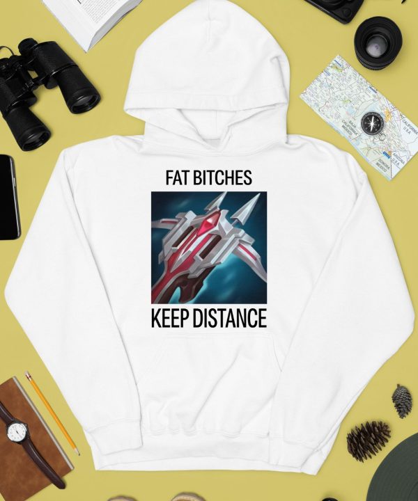 Jana Wearing Fat Bitches Keep Distance Shirt2