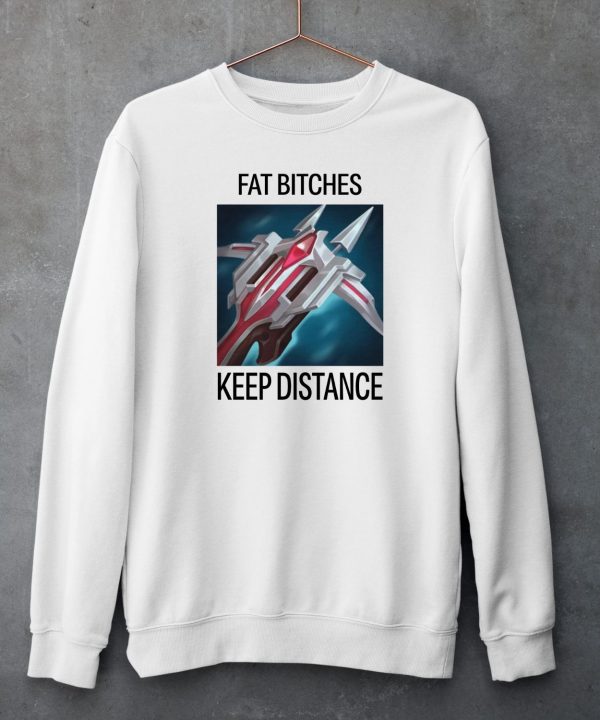 Jana Wearing Fat Bitches Keep Distance Shirt6