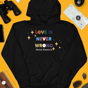 Love Is Never Wrong Abuse Always Is Shirt10