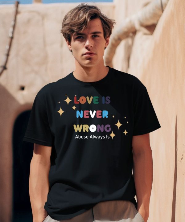 Love Is Never Wrong Abuse Always Is Shirt7