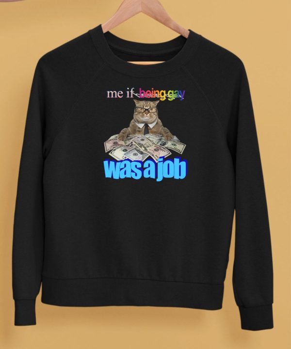 Me If Being Gay Was A Job Cat Shirt5