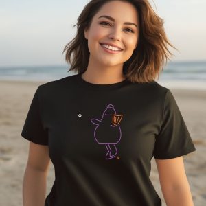 Purple Neon Mascot Throw Shirt