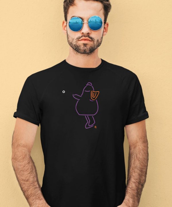 Purple Neon Mascot Throw Shirt4