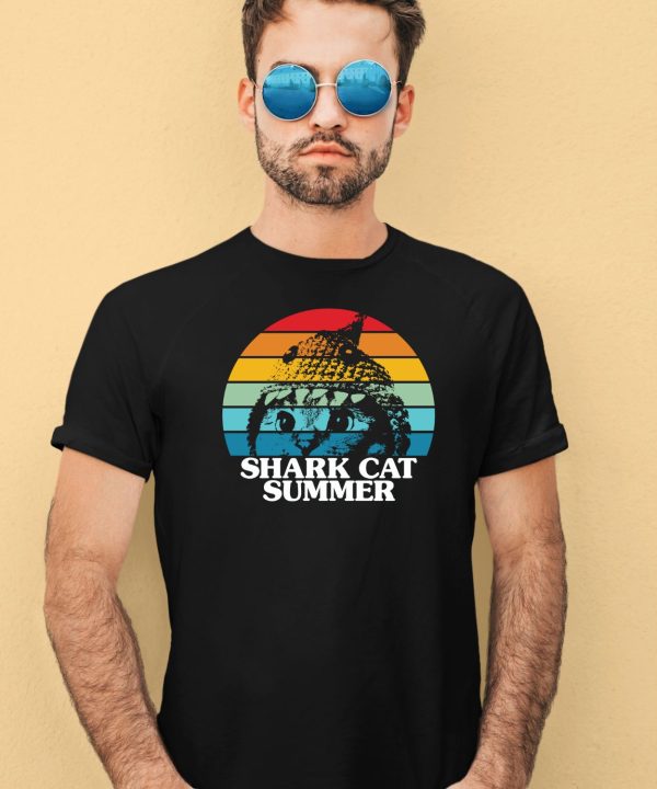 Shark Cat Summer Pride Shirt4