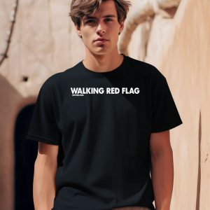 Walking Red Flag Dpcted Shirt