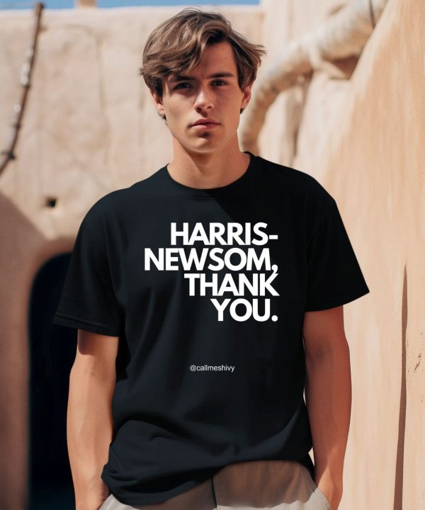 Harris Newsom Thank You Shirt2