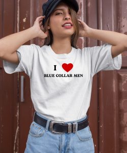 I Love Blue Collar Men Shirt1