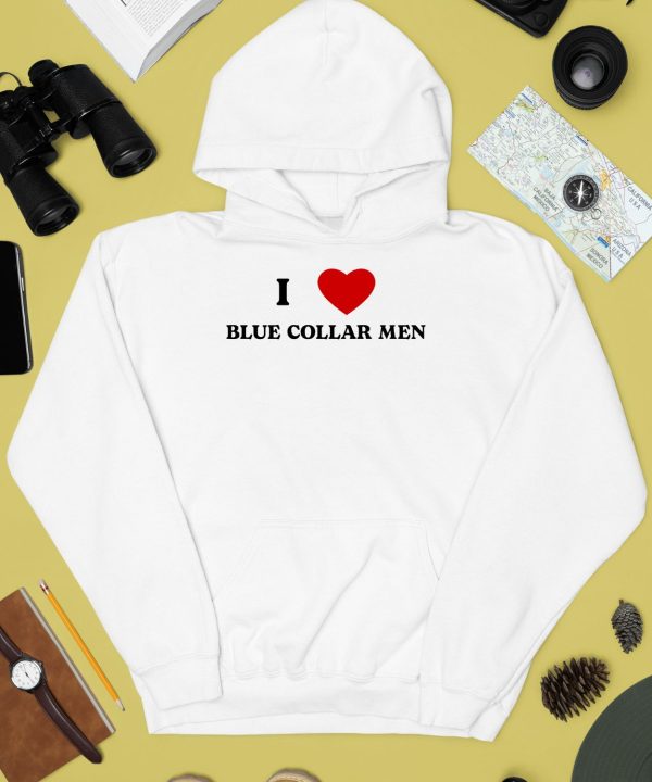 I Love Blue Collar Men Shirt2