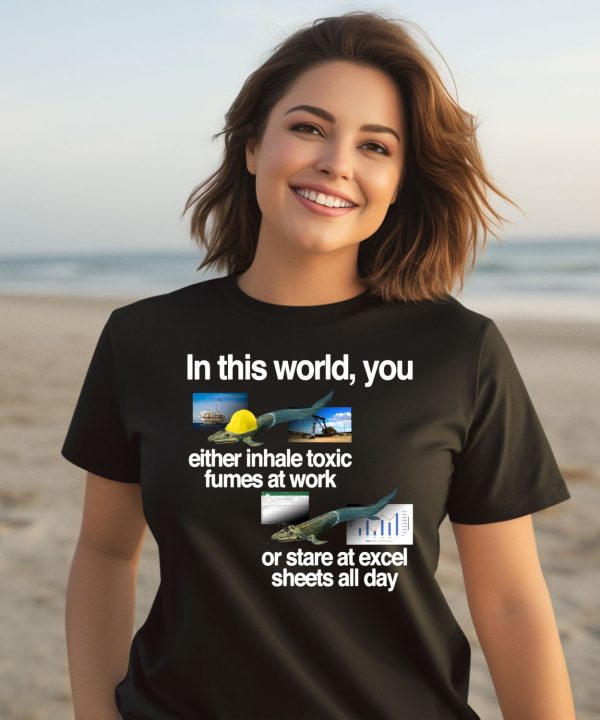 In This World You Either Inhale Toxic Fumes At Work Or Stare At Excel Sheets All Day Shirt1