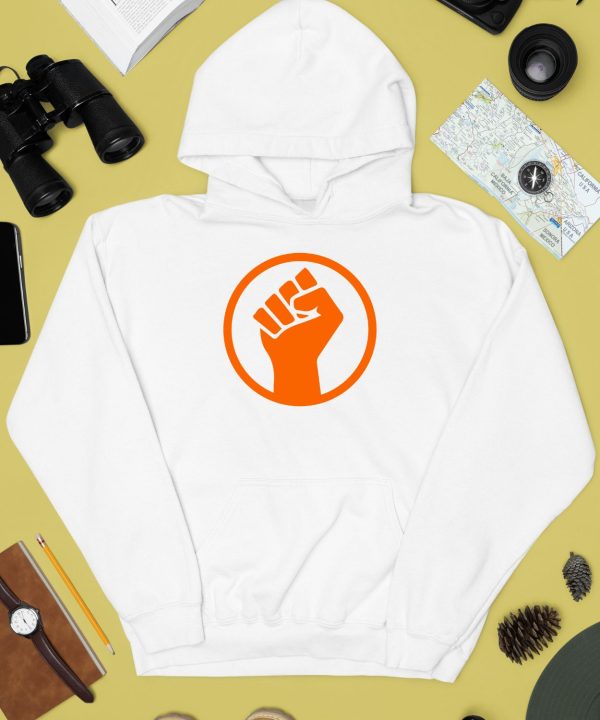 Mad Liberals Orange Fight Symbol Hand Shirt2