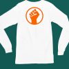 Mad Liberals Orange Fight Symbol Hand Shirt4