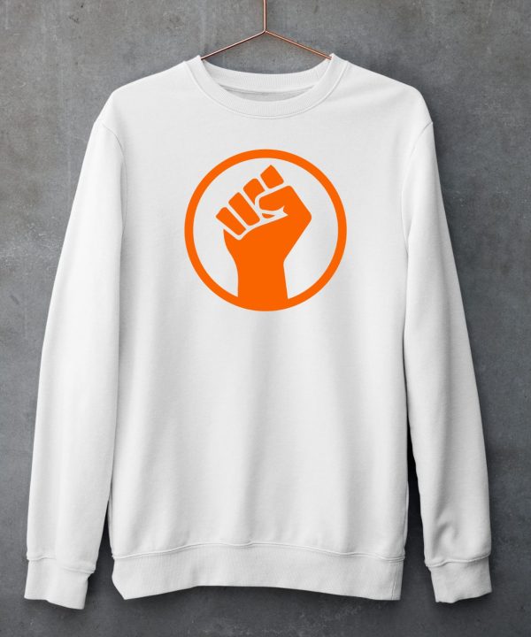 Mad Liberals Orange Fight Symbol Hand Shirt6