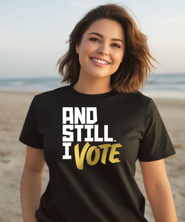 Maya Wiley Wearing And Still I Vote Shirt