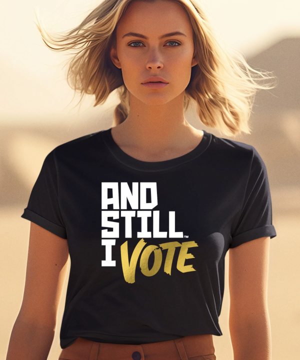 Maya Wiley Wearing And Still I Vote Shirt0