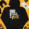 Maya Wiley Wearing And Still I Vote Shirt3