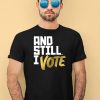 Maya Wiley Wearing And Still I Vote Shirt4