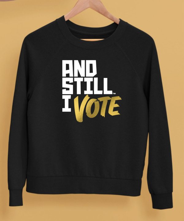 Maya Wiley Wearing And Still I Vote Shirt5