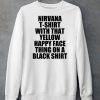 Nirvana T Shirt With That Yellow Happy Face Thing On A Black Shirt6