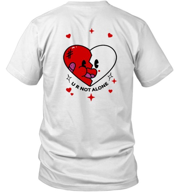 Retro Groovy Heart U R Not Alone Shirt7