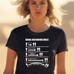 Social Distancing Rules Covid 19 Preachy Vegans Randomly Shirt