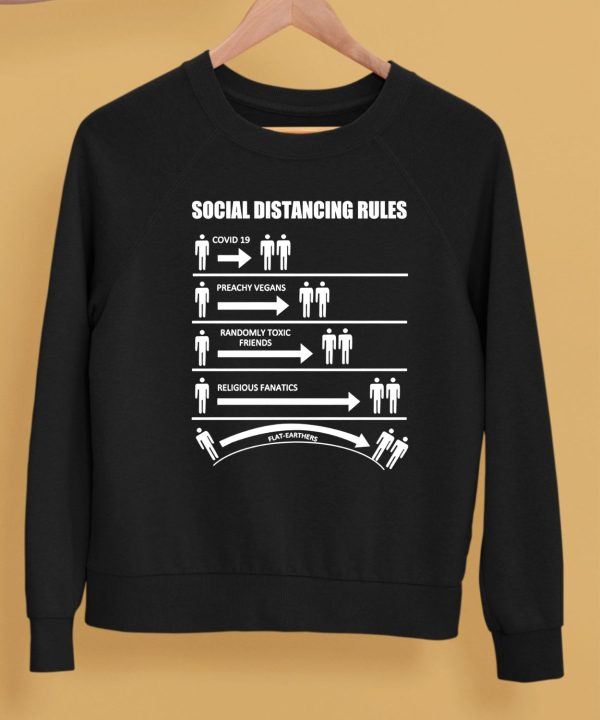 Social Distancing Rules Covid 19 Preachy Vegans Randomly Shirt5