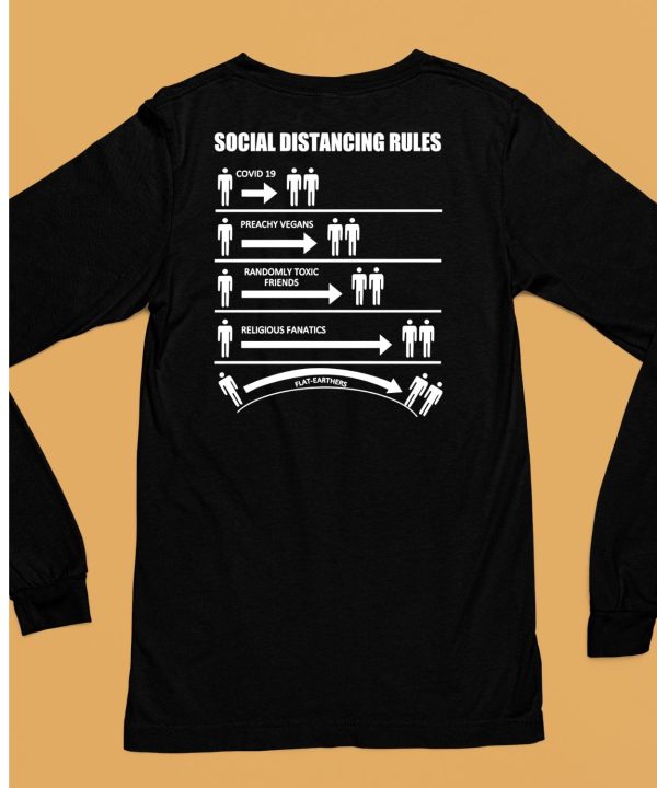 Social Distancing Rules Covid 19 Preachy Vegans Randomly Shirt6