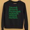 Tatum Brown Porzingis Holiday White Horford Shirt5