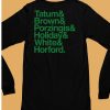 Tatum Brown Porzingis Holiday White Horford Shirt6