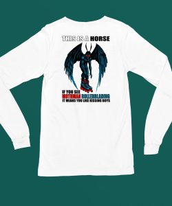 This Is A Horse If You See Mothman Rollerblading Shirt4