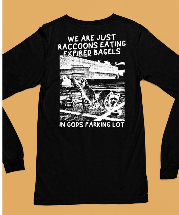 We Are Just Raccoons Eating Expired Bagels In Gods Parking Lot Shirt6