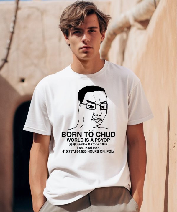 Born To Chud World Is A Psyop Seethe Cope 1989 Shirt