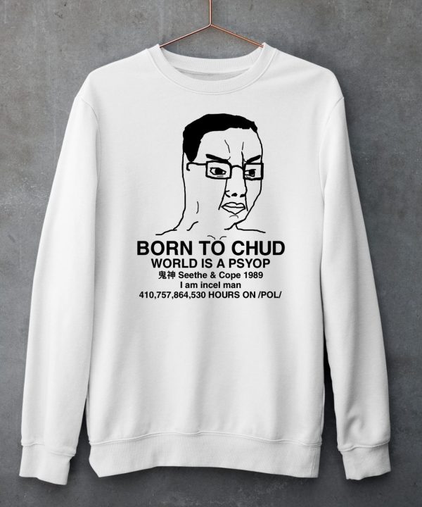 Born To Chud World Is A Psyop Seethe Cope 1989 Shirt6