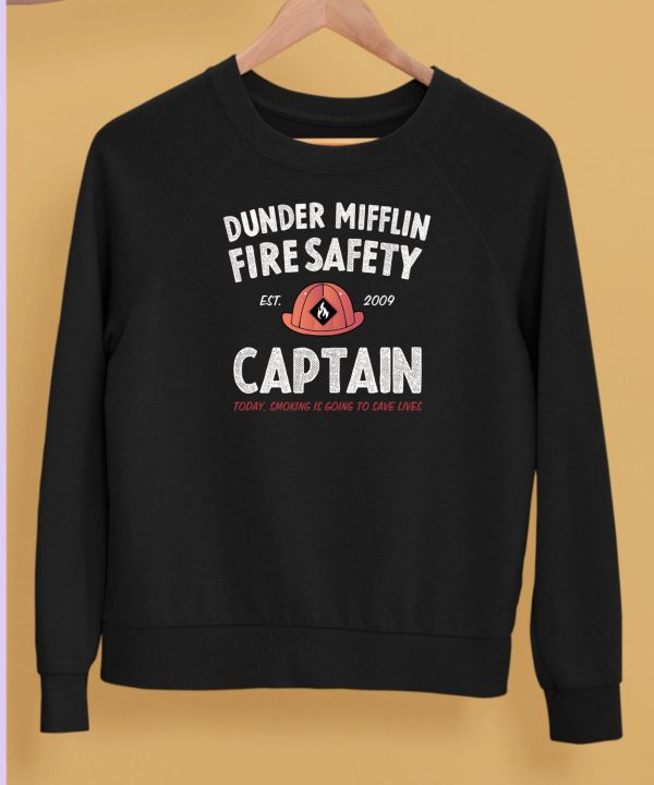 Dunder Mifflin Fire Safety Captain Est2009 Shirt5