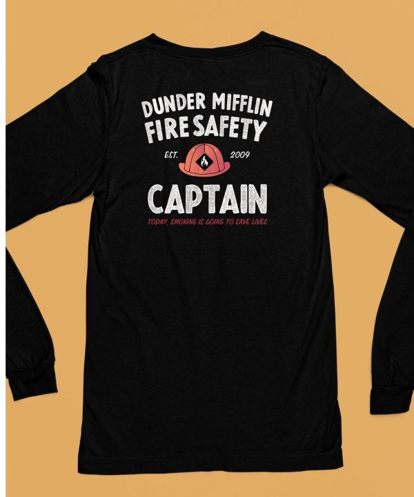 Dunder Mifflin Fire Safety Captain Est2009 Shirt6