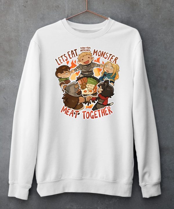 Dungeon Meshi Lets Eat Monster Meat Together Shirt6