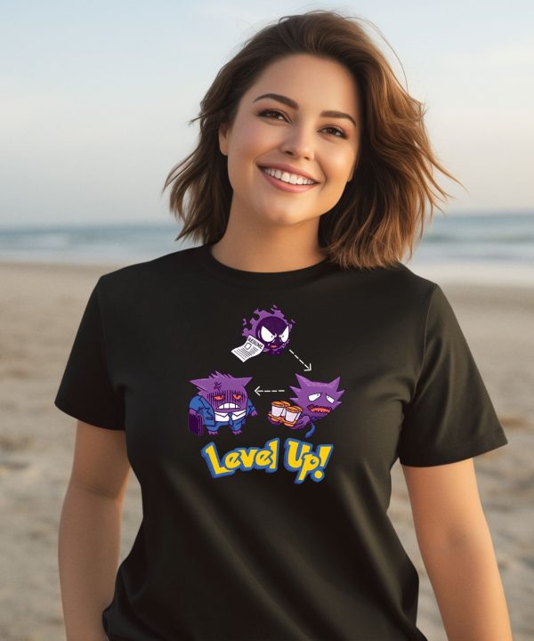 Gengar Pokemon Level Up Shirt2