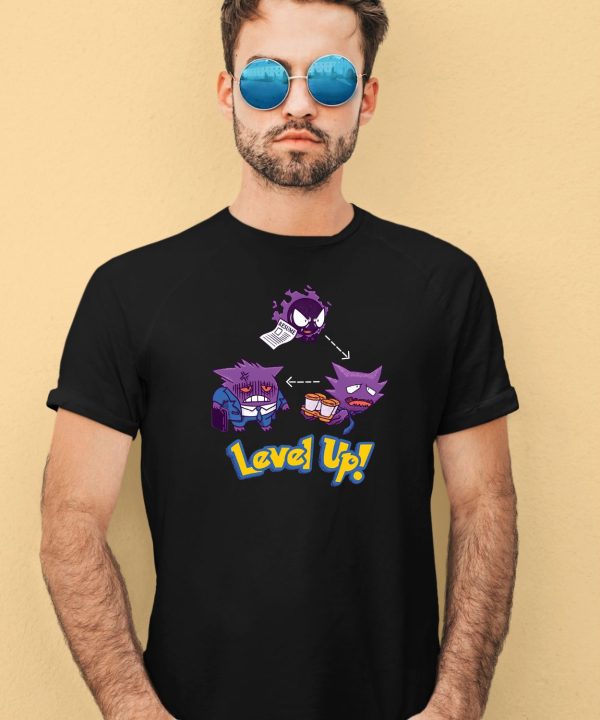 Gengar Pokemon Level Up Shirt4