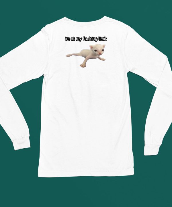 Im At My Fucking Limit Cat Shirt4