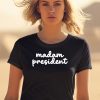 Katie Phang Wearing Madam President Shirt